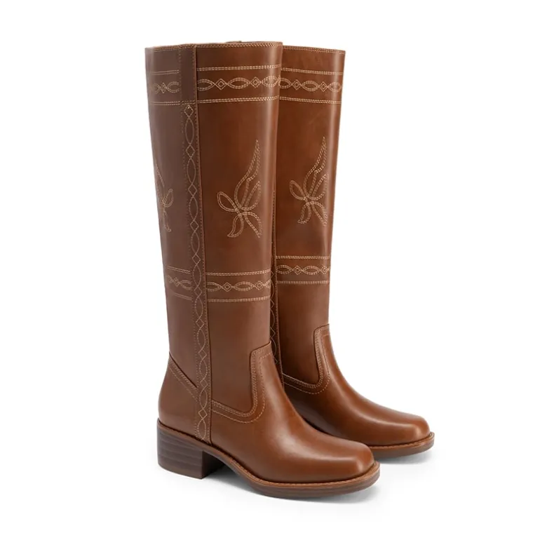 Women’s Square Toe Knee-High Western Boots