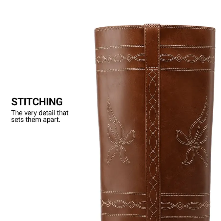 Women’s Square Toe Knee-High Western Boots