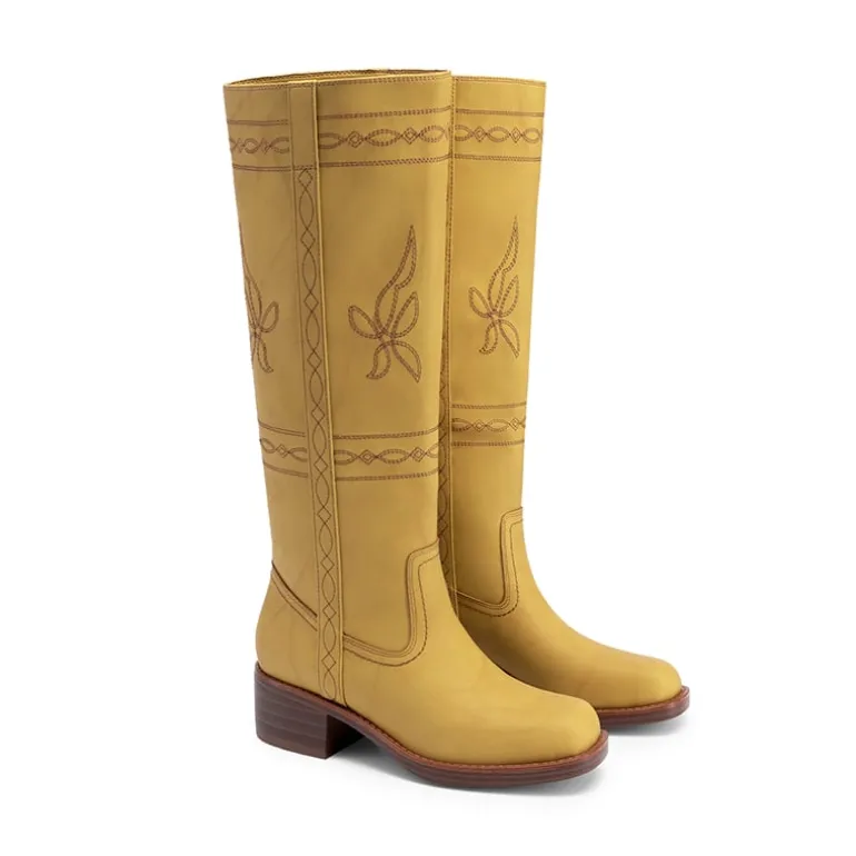 Women’s Square Toe Knee-High Western Boots