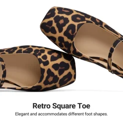Women's Square-Toe Mary Jane Flats