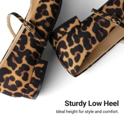 Women's Square-Toe Mary Jane Flats