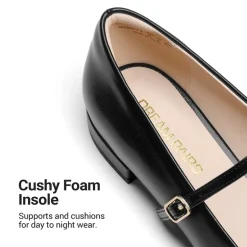 Women's Square-Toe Mary Jane Flats