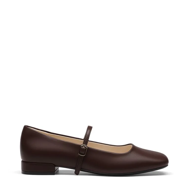 Women's Square-Toe Mary Jane Flats