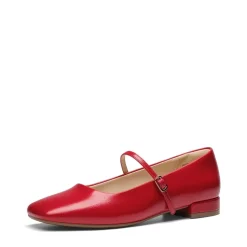 Women's Square-Toe Mary Jane Flats