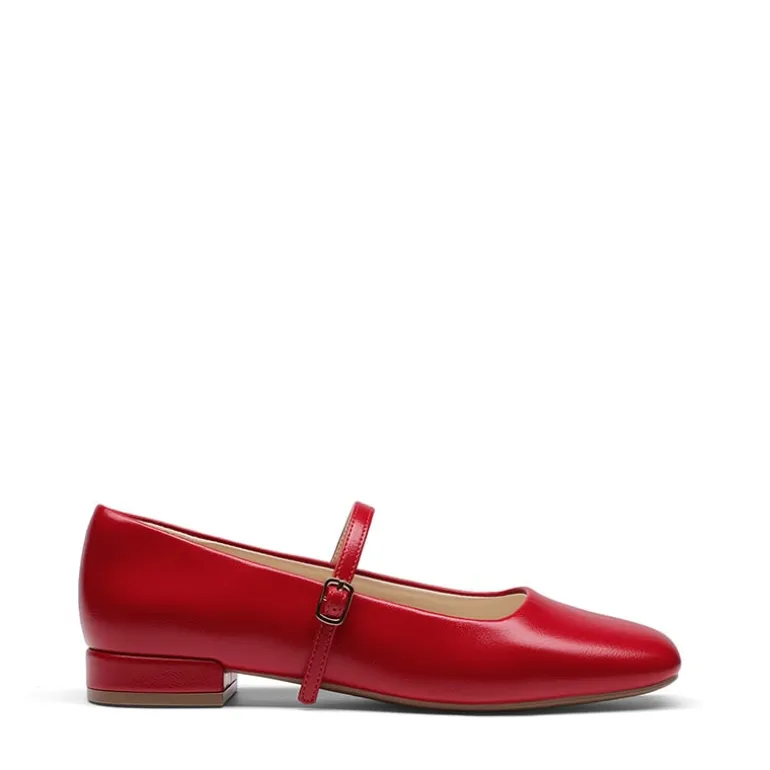 Women's Square-Toe Mary Jane Flats