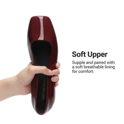 Women's Square-Toe Mary Jane Flats