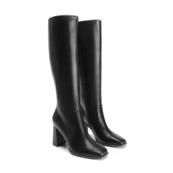 Women’s Square-Toe Sculpted Heel Boots