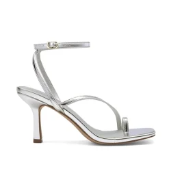 Women's Square-Toe Thong Kitten Heel Sandals