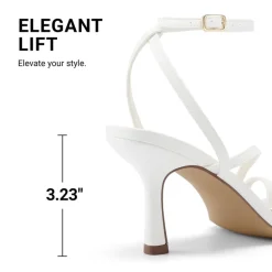 Women's Square-Toe Thong Kitten Heel Sandals