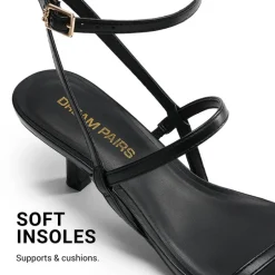 Women’s Strappy Kitten Heel Sandals