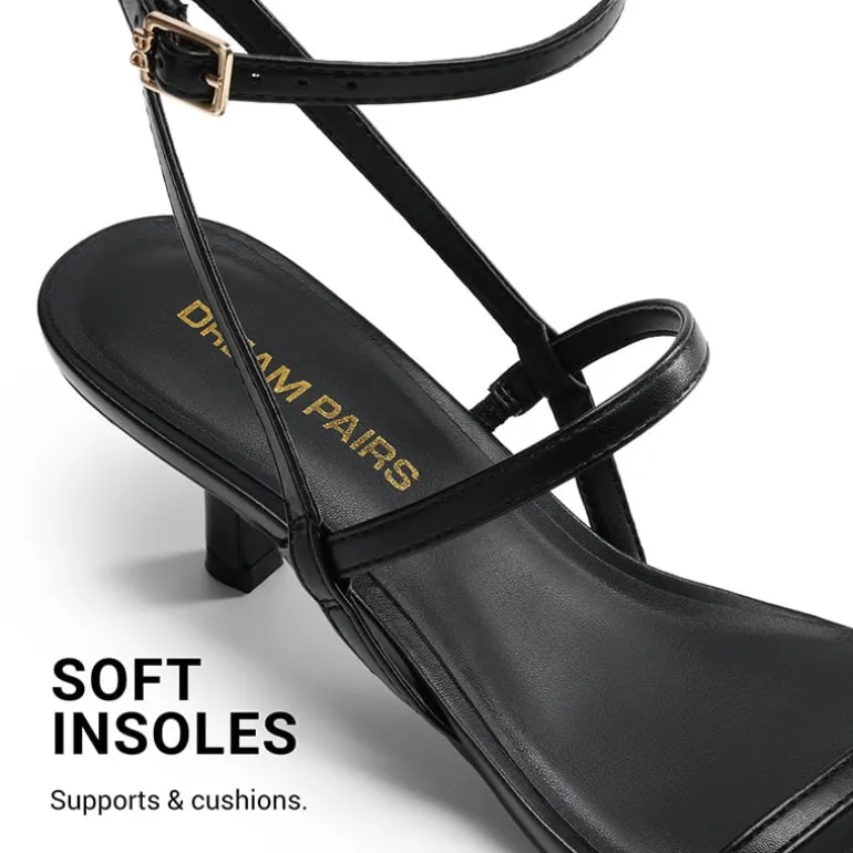 Women’s Strappy Kitten Heel Sandals