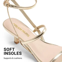 Women’s Strappy Kitten Heel Sandals