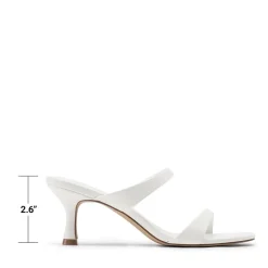 Women’s Strappy Square Toe Kitten Heel Mules