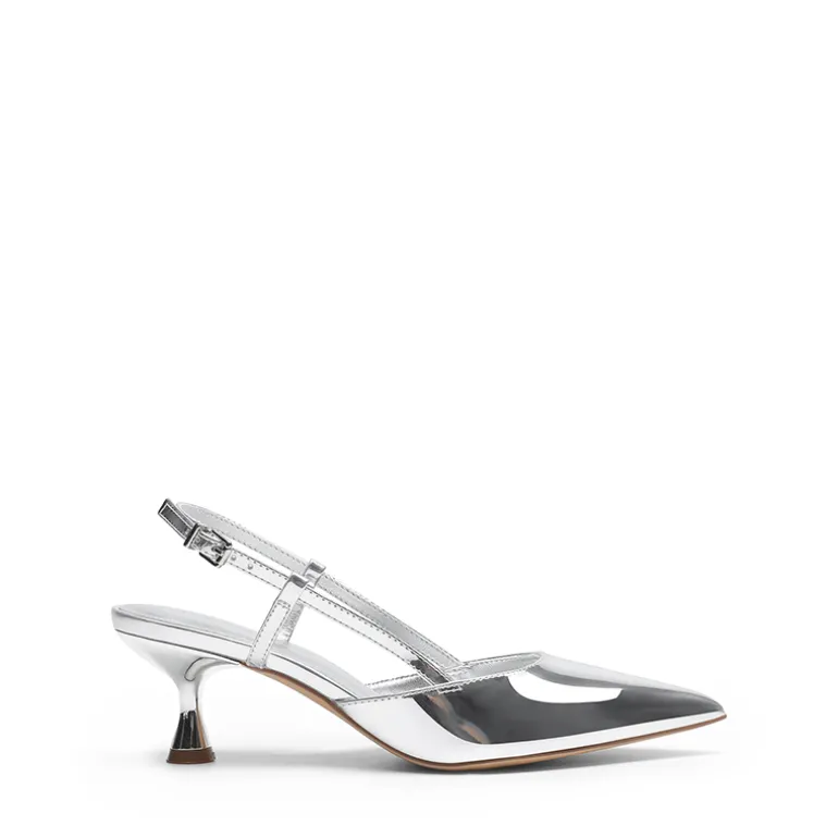 Women’s Streamlined Kitten Heel Slingback Sandals