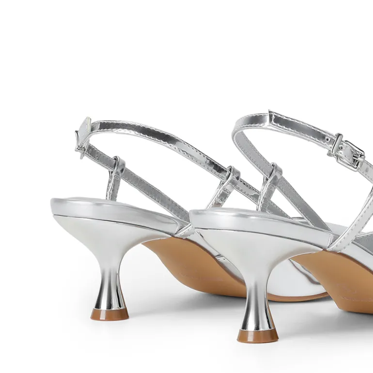 Women’s Streamlined Kitten Heel Slingback Sandals