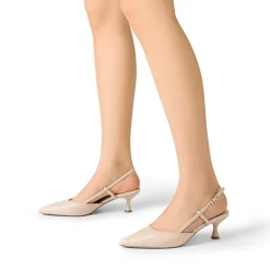 Women’s Streamlined Kitten Heel Slingback Sandals