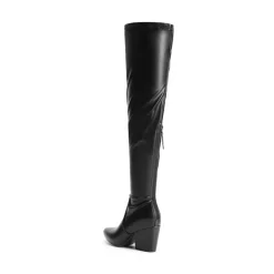 Women’s Stretch-Fit Pointed-Toe Block Heel Boots
