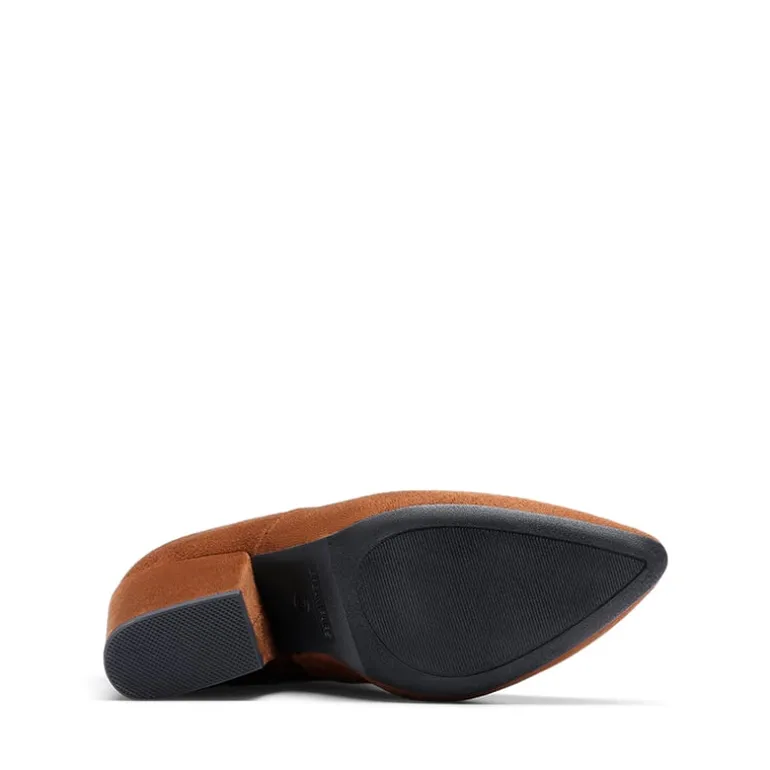 Women’s Stretch-Fit Pointed-Toe Block Heel Boots