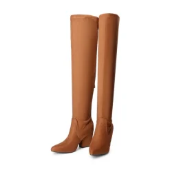 Women’s Stretch-Fit Pointed-Toe Block Heel Boots