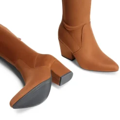 Women’s Stretch-Fit Pointed-Toe Block Heel Boots