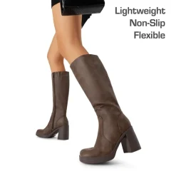Women’s Stretchy Knee-High Platform Boots