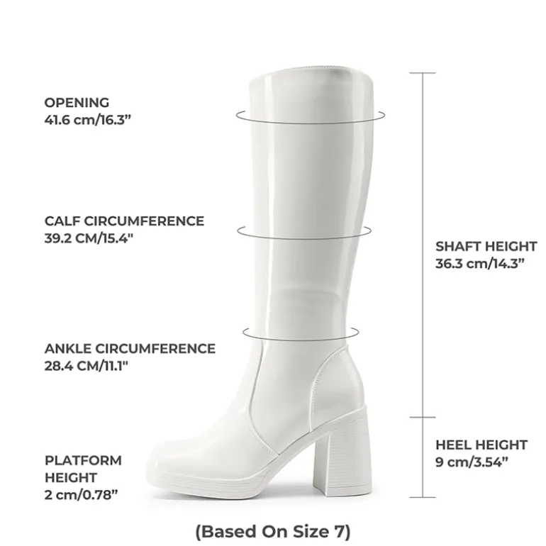 Women’s Stretchy Knee-High Platform Boots