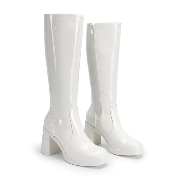 Women’s Stretchy Knee-High Platform Boots