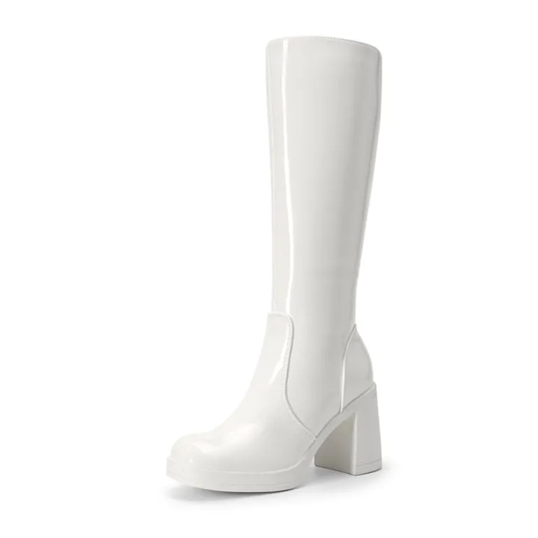 Women’s Stretchy Knee-High Platform Boots