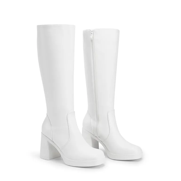 Women’s Stretchy Knee-High Platform Boots