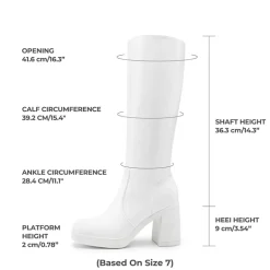 Women’s Stretchy Knee-High Platform Boots