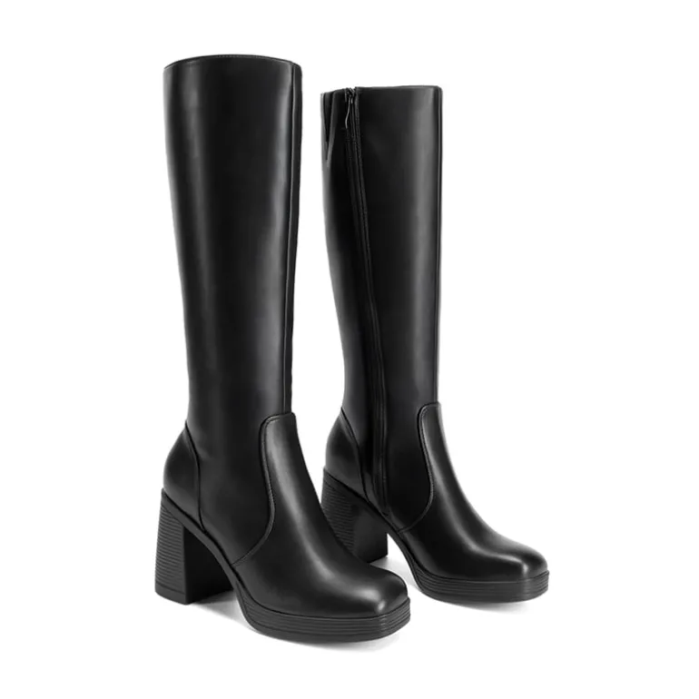 Women’s Stretchy Knee-High Platform Boots