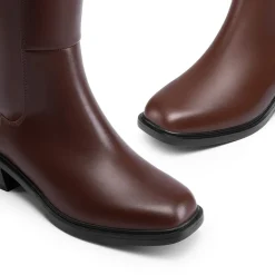 Women’s Stretchy Square-Toe Knee-High Boots
