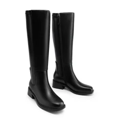 Women’s Stretchy Square-Toe Knee-High Boots