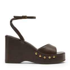 Women’s Studded Square-Toe Boho Wedge Sandals
