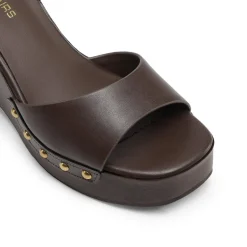 Women’s Studded Square-Toe Boho Wedge Sandals