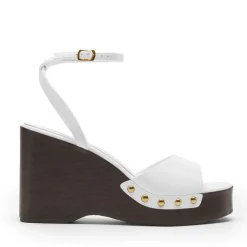 Women’s Studded Square-Toe Boho Wedge Sandals