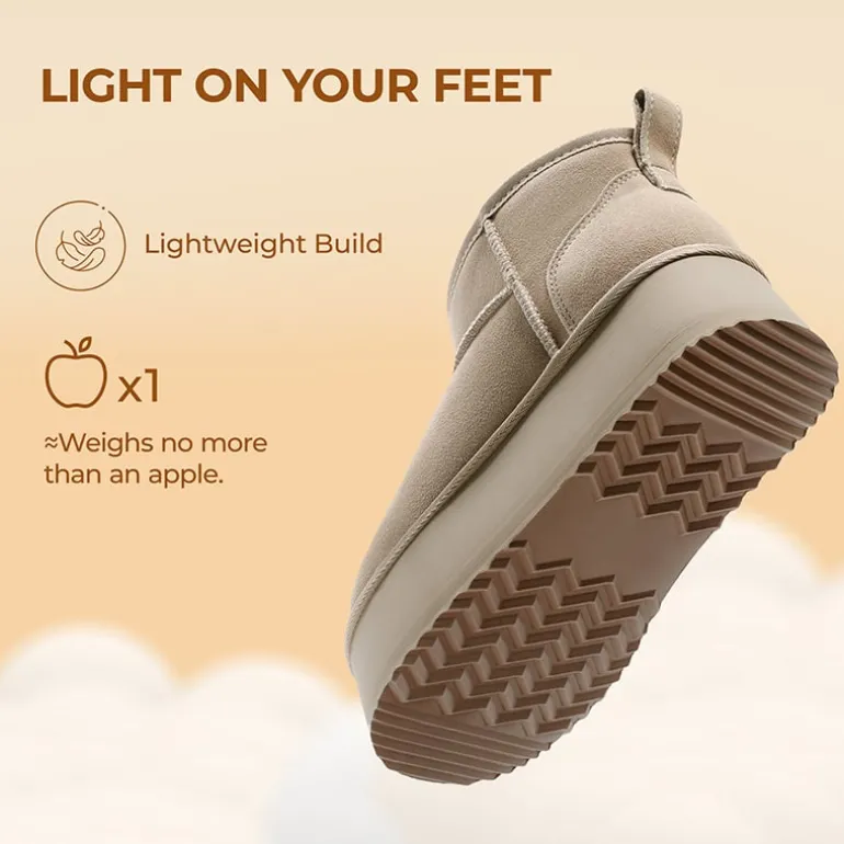 Women’s Suede Faux Fur Warm Winter Snow Boots