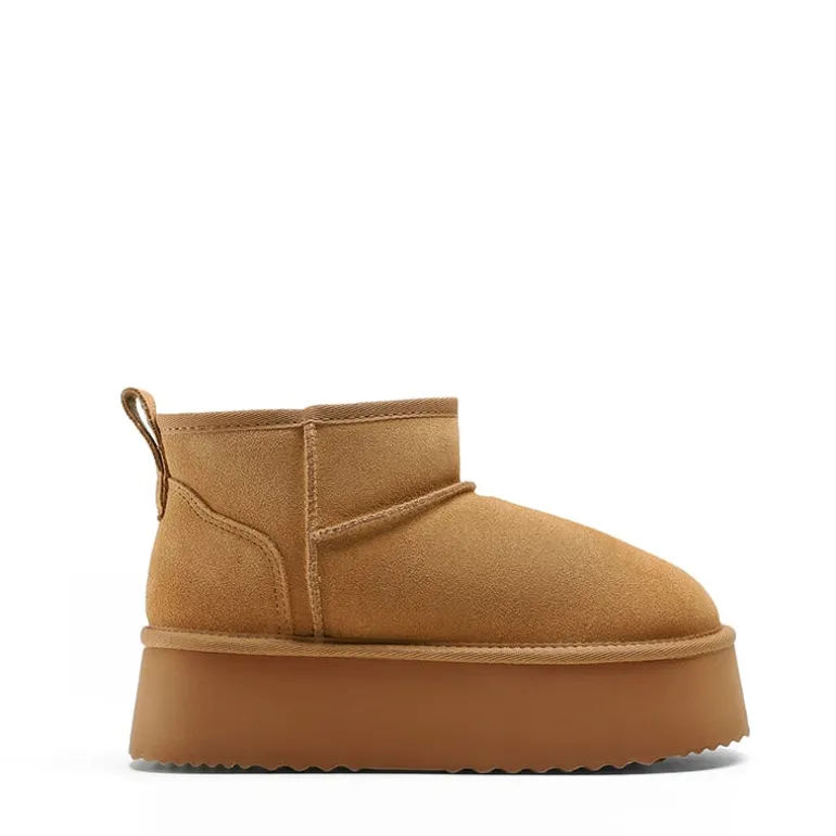 Women’s Suede Faux Fur Warm Winter Snow Boots