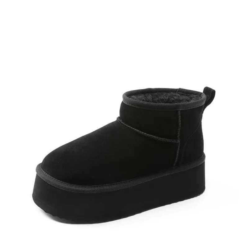 Women’s Suede Faux Fur Warm Winter Snow Boots