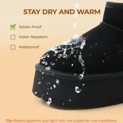 Women’s Suede Faux Fur Warm Winter Snow Boots