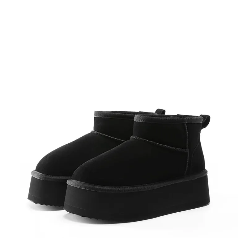 Women’s Suede Faux Fur Warm Winter Snow Boots
