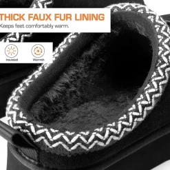 Women’s Suede Wide Toe Platform Slip-On Slippers