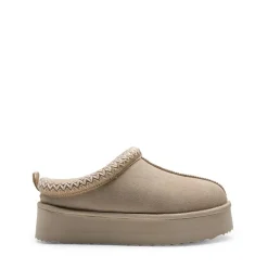 Women’s Suede Wide Toe Platform Slip-On Slippers