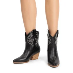 Women’s Vegan Leather Cowgirl Ankle Boots
