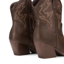 Women’s Vegan Leather Cowgirl Ankle Boots