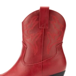 Women’s Vegan Leather Cowgirl Ankle Boots