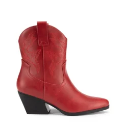 Women’s Vegan Leather Cowgirl Ankle Boots