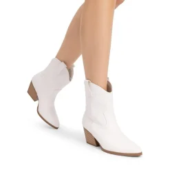 Women’s Vegan Leather Cowgirl Ankle Boots