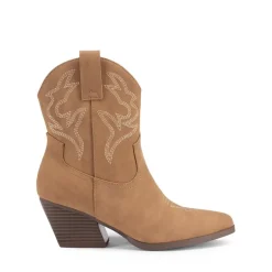 Women’s Vegan Leather Cowgirl Ankle Boots