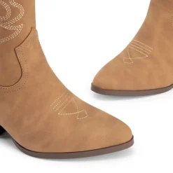 Women’s Vegan Leather Cowgirl Ankle Boots